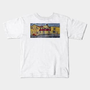 Watercolor Sketch - Mansion House from the Back. Essex, United Kingdom Kids T-Shirt